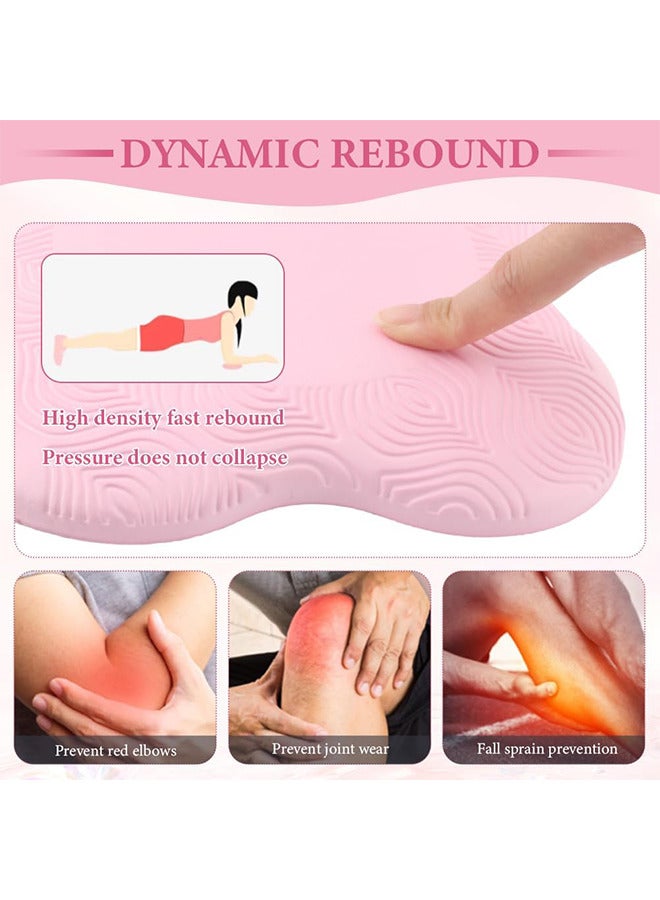 2 قطعة الوردي اليوغا الركبة وسادة، المضادة للانزلاق رغوة اليوغا الركوع وسادة، سميكة تجريب الركبة وسادة للنساء والرجال، وسادة التوازن الرياضية لحماية الركبة والكوع واليد - Image 3