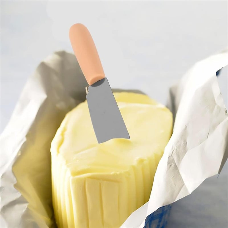 Dadamong 10 Pieces Cheese Spreader Set, Multipurpose Stainless Steel Mini Butter Spreader Knives with Plastic Handle, Bread Sandwich Cream Cheese Condiment Knives, 4 Inches Small Size - Image 4