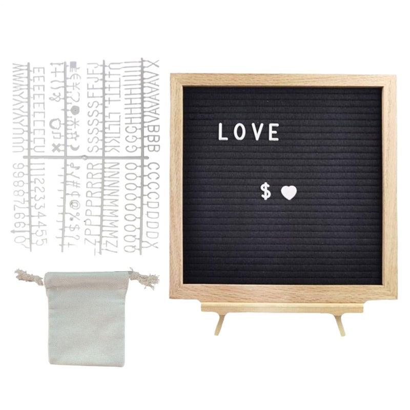 Black Felt Message Board With White Letters For Home Office Kitchen Entryway Decor - Image 2