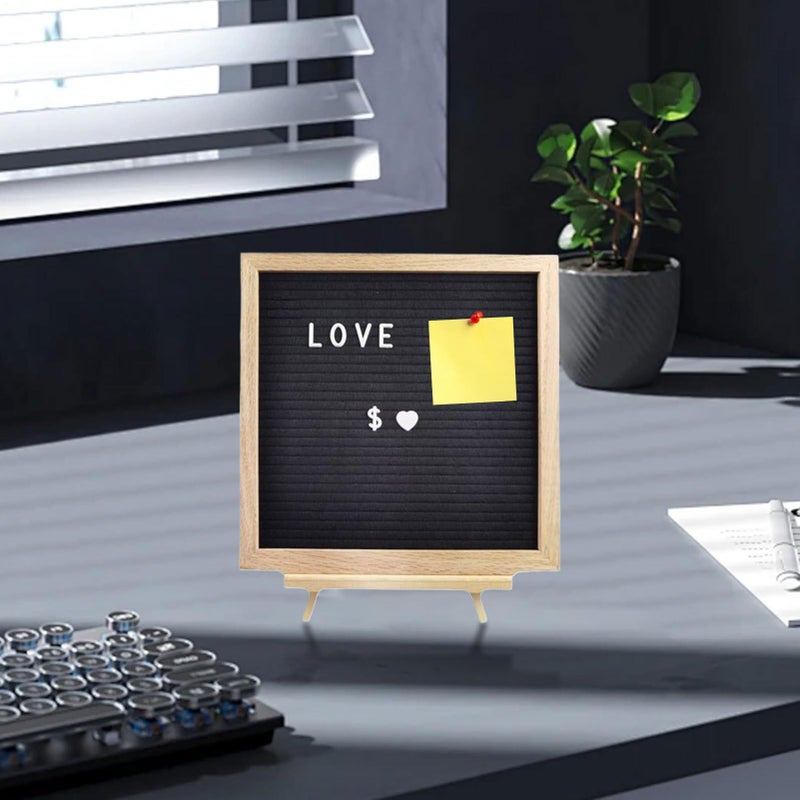 Black Felt Message Board With White Letters For Home Office Kitchen Entryway Decor - Image 3