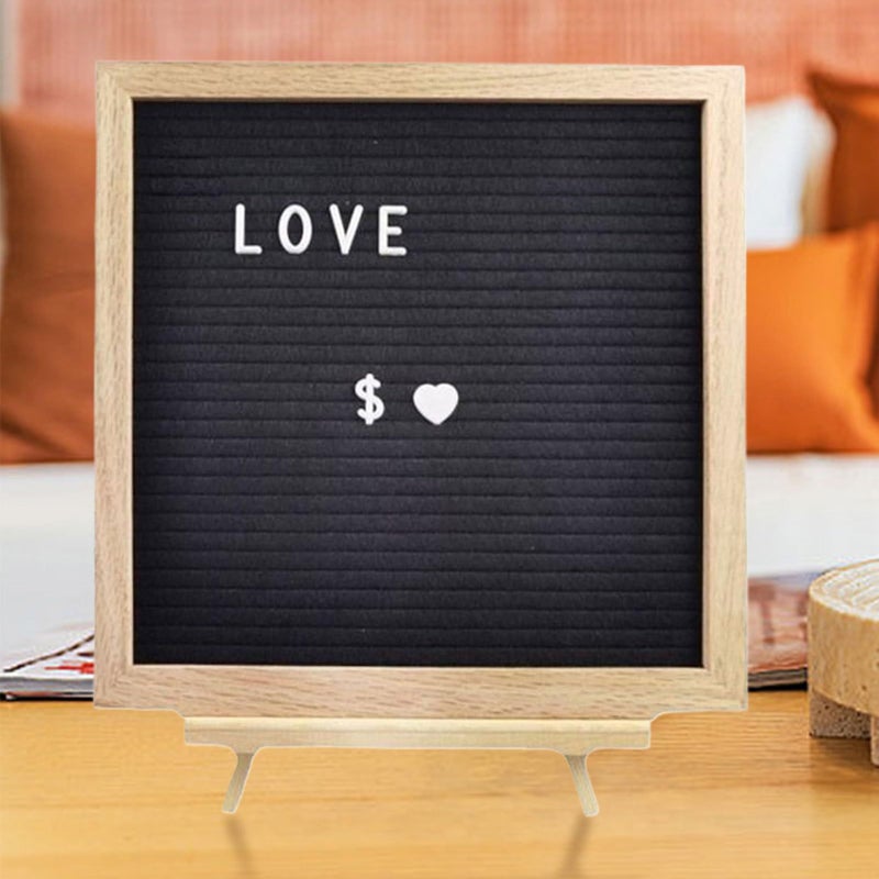 Black Felt Message Board With White Letters For Home Office Kitchen Entryway Decor - Image 4