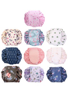 MARGOUN 10 Pack Drawstring Lazy Cosmetic Travel Bag Women Makeup Bag for Travel and Household to Storing Cosmetics  - Image 2