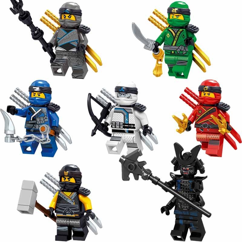 Ninja Building Blocks Minifigure Set - Image 1