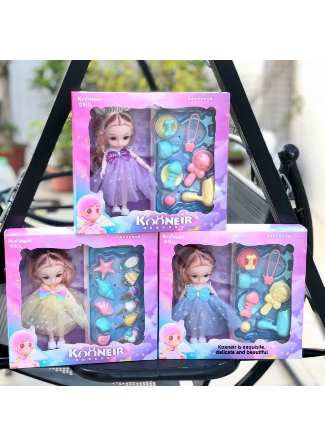 Generic - Girls Princess Doll Set Training Institution Gift Set Children's Toy Gift Set-Color:125-208 Deep Sea Beauty Doll [random Color] - Image 1