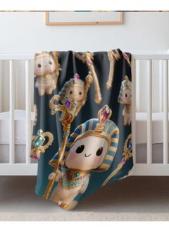 General Baby and children's cartoon flannel thin blanket (warm and comfortable, suitable for sleep, games) 70cm*100cm  - Image 1