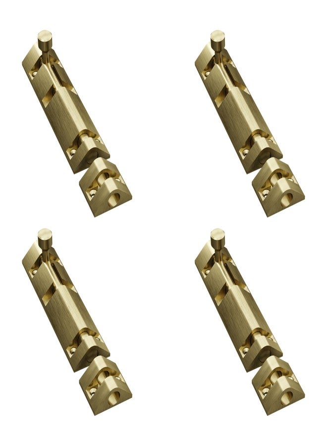 Atlantic Triangle Tower Bolt 8 inch, Tower Bolt for Main Door and Bathroom, Door Latch for Bedroom, Tower Bolt for Home, Offices, Doors, Windows, Easy to Fit, Antique. Finish, (Pack of 4 Pcs) - Image 1