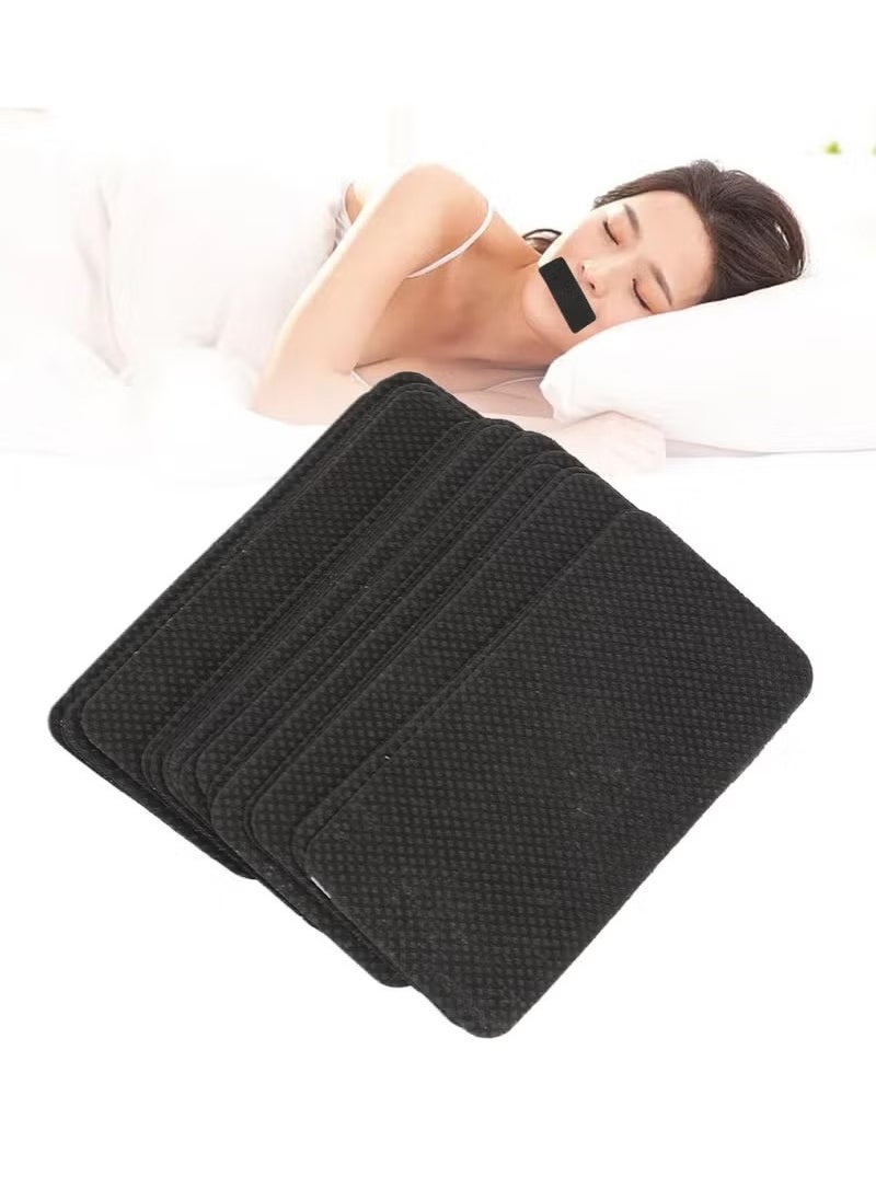 West&Month - 30 PCS Mouth Tape, Sleep Strips for Sleeping, Better Nose Breathing, Snoring Relief, Reduce Dry Mouth, Gentle Nose Breathing, Training Sleep Strips, Hypoallergic Sticker (Black) - Image 1