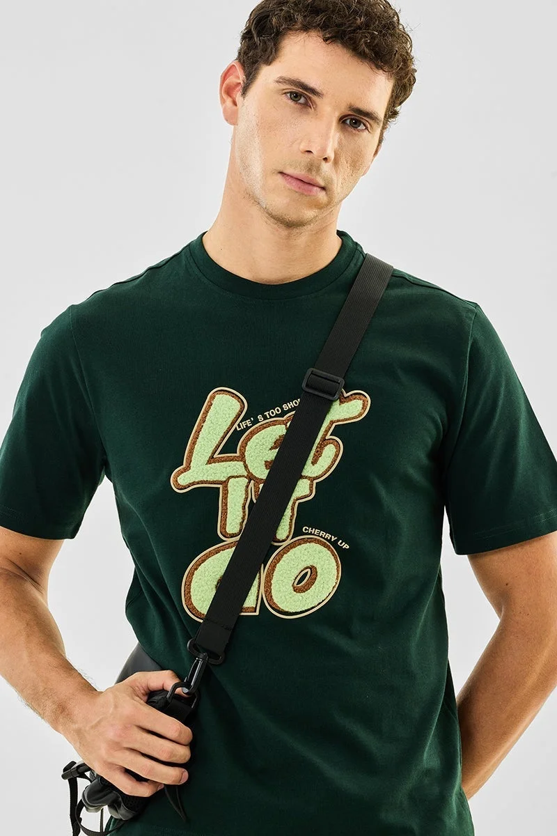 سنيتش تيشيرت قطن % دعها تذهب