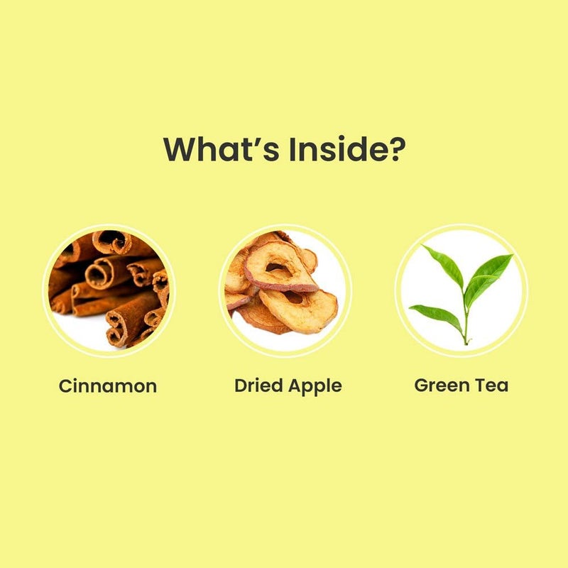 CHAIOM Doctors choice, Apple Cinnamon Herbal Tea Tisanes- 100gm loose tea - Image 2