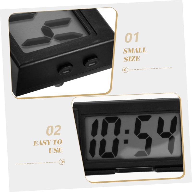 Mini Digital Clock For Car Dashboard LCD Display Compact Vehicle Interior Decor - Image 4