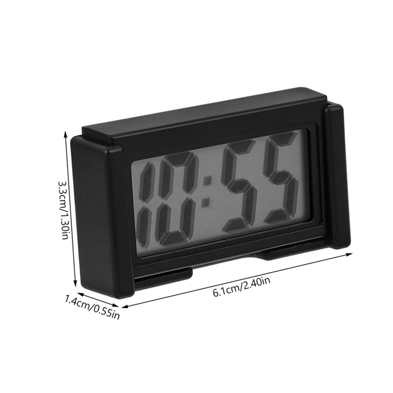 Mini Digital Clock For Car Dashboard LCD Display Compact Vehicle Interior Decor - Image 3