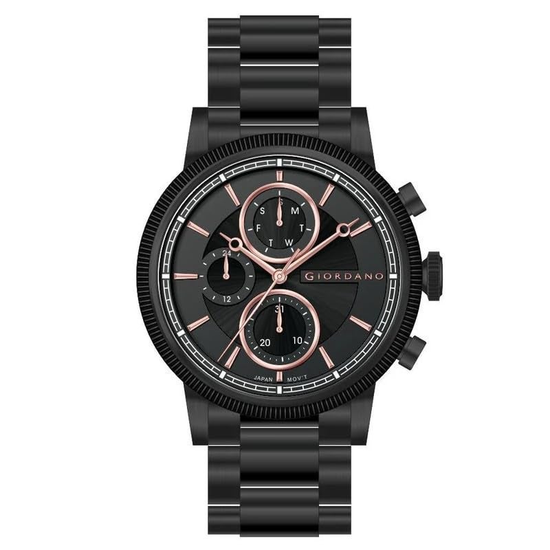 Giordano Analog Wrist Watch for Men Stylish Metal Strap with Water Resistant Multifuntion Mechanism Watch GZ-50026 - Image 2