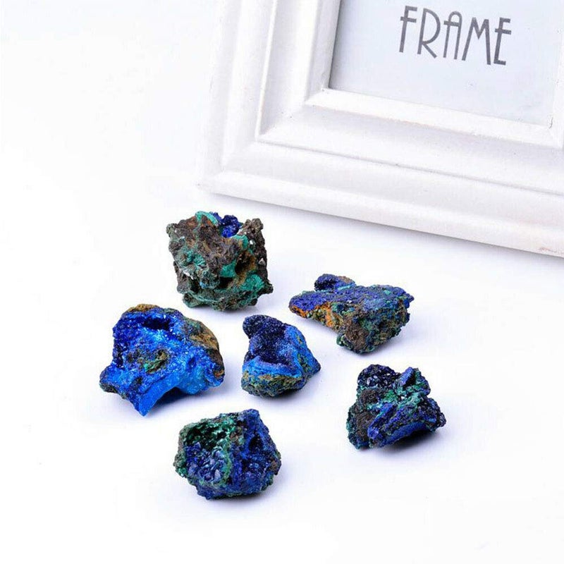 Wixine 1Pcs Natural Azurite Malachite Crystal Mineral Specimen Healing Stone 1-3cm - Image 4