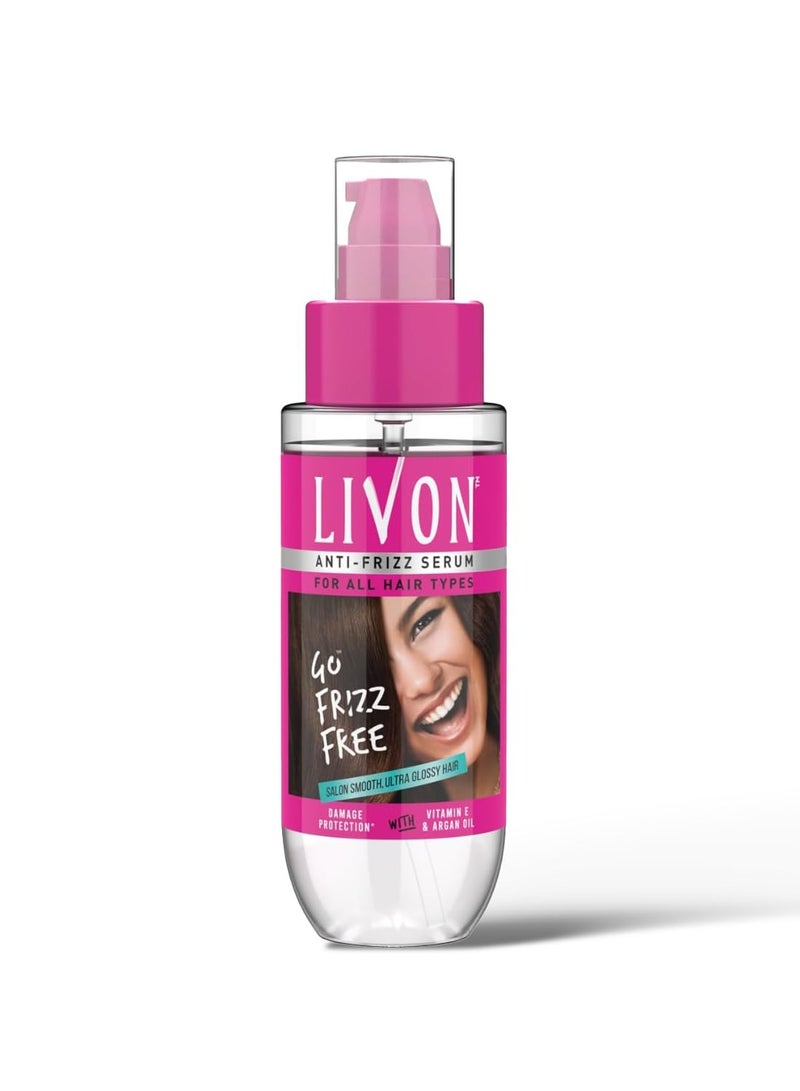 ليفون سيروم ليفون للشعر الجاف والمجعد | يوفر الحماية من اللمعان والنعومة والتلف | سيروم ليفور في السيروم للنساء والرجال | مع فيتامين E وزيت الأرغان | 100 مل - Image 1