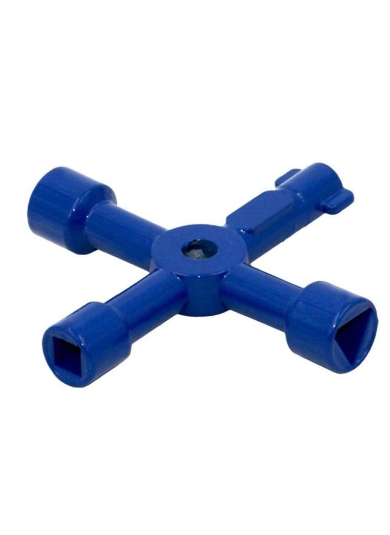 SYOSI - Key Wrench Cross Switch Alloy Universal Square Wrench Tool for Elevator Electrical Cupboard Box Cabinet socket wrench Keys Gas Meter Keys Utility 4-Way Keys for Multi-application - Image 1