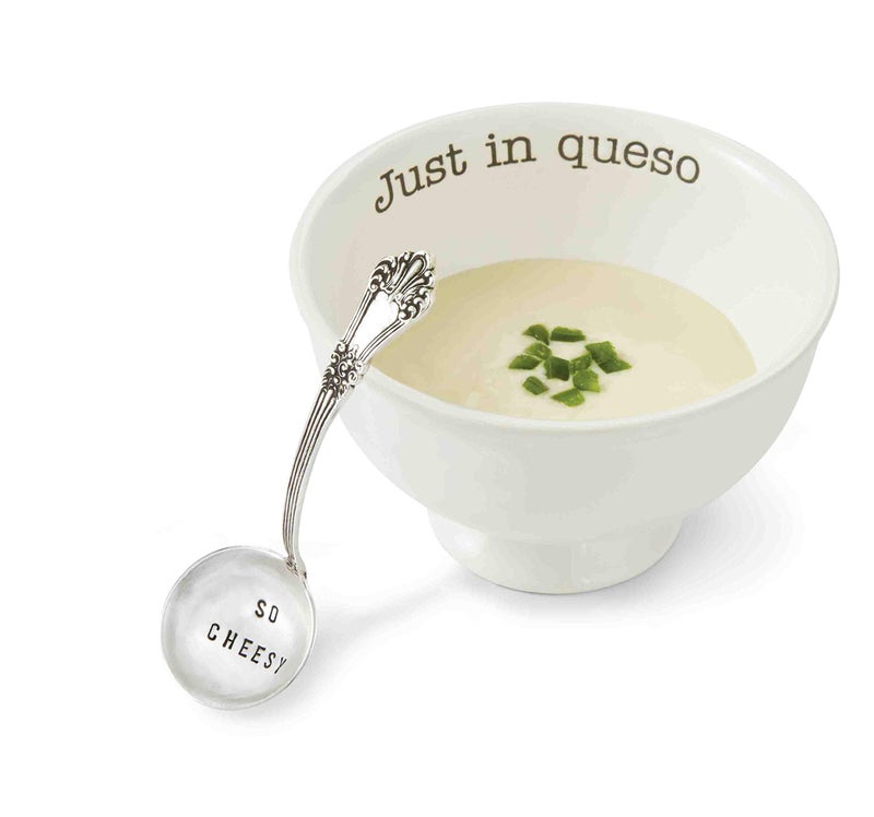 Mud Pie Just in Queso Dip Set, White - Image 1