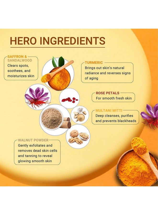 إيبا غسول الوجه الفوري 3 في 1 من أوبتان، 100 جرام لجميع أنواع البشرة مع ملتاني ميتى والكركم وبتلات الورد الحقيقية - Image 4