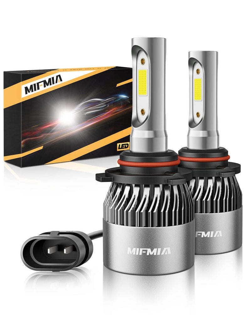 MIFMIA 𝟫𝟢𝟣𝟤/𝖧𝖨𝖱𝟤 Bulbs, 36000LM 900% Brighter 6500K Cool White, IP68 Waterproof Plug-N-Play with Cooling Fan, Pack of 2, Interior Off Road Lights - Image 1