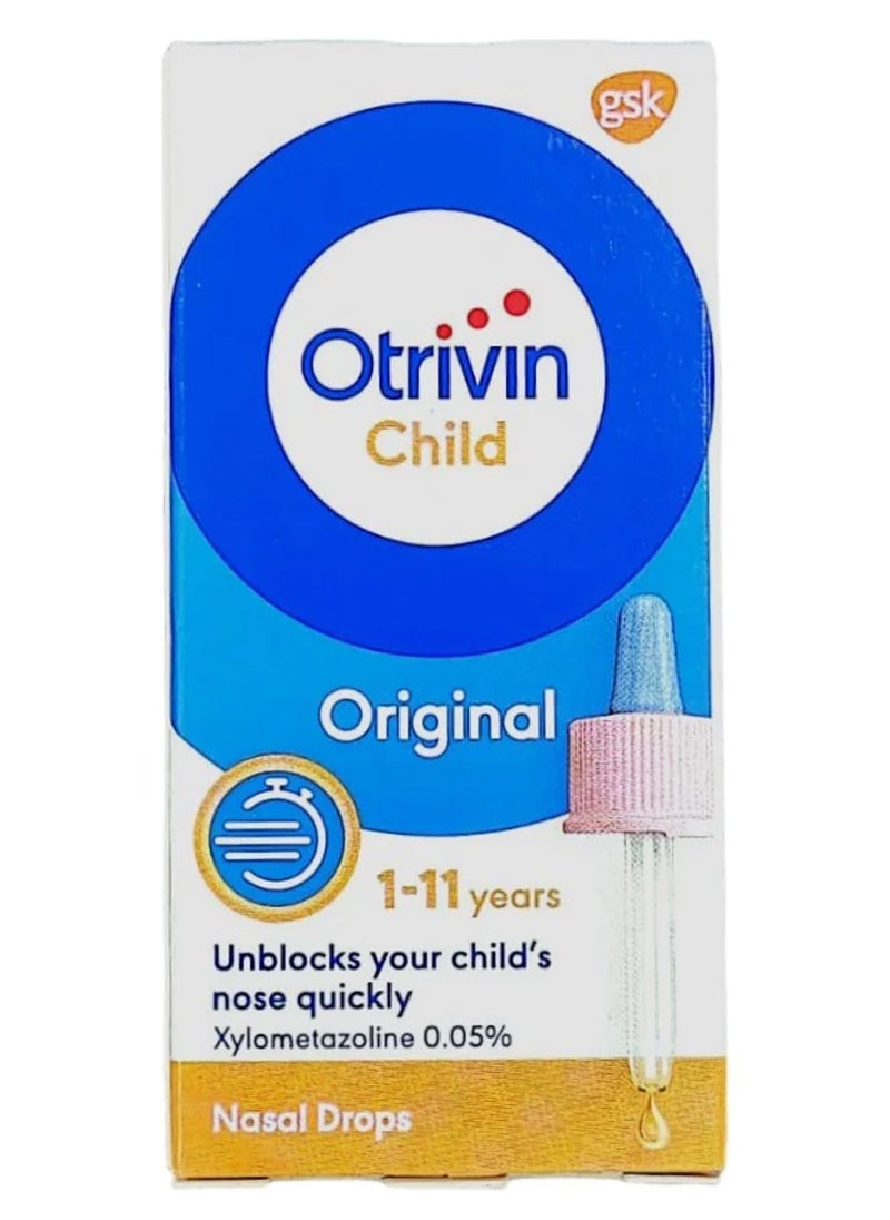OTRIVIN 0.05% Children Original Nasal Drops 10ml 