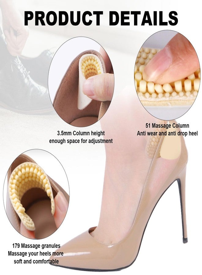 Apvok Heel Inserts Pads for Shoes Self-Adhesive Heel Grips Liner Cushions for Too Big/Loose Shoe Non Slip Heel Protectors Filler Improved Shoe Fit and Comfort for Men and Women - Image 4