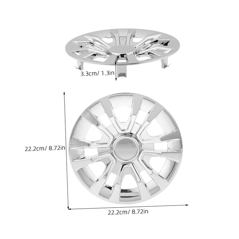 Chrome Golf Cart Wheel Hub Cover Decorative Rim Caps Easy Installation Wheel Protection - Image 3