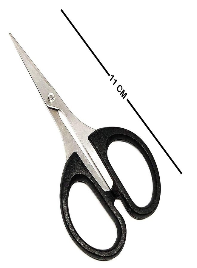 IGNOTO (Pack of 1) Scissor for Moustache Trimming, for Nose Hair Cutting, for Hair Cutting, for Kitchen Multipurpose Office Scissors (size: 11 cm)(Color: Assorted) - Image 2