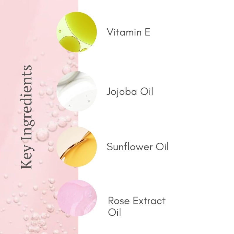 BIOLABS PRO BIOBeauty Rose Oil Serum for Face with Vitamin E, Jojoba Oil & Sunflower Oil, Hydrating & Nourishing Face Oil with Rose Extract for Radiance, Paraben-Free, Non-GMO, Made in USA (1.8 oz - Radiate) - Image 5