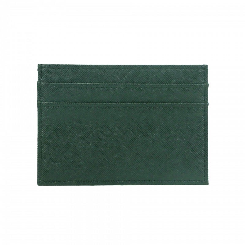 New Spot PU Card Holder Coin PUrse Large Capacity Card Holder Womens High-end Portable Bank Credit Card Holder Dark green cross pattern 