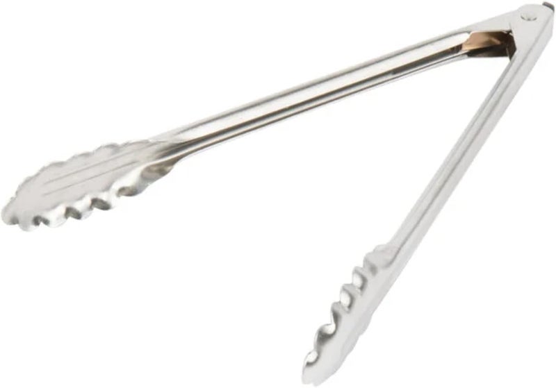 Edlund 12 Inch Heavy Duty Stainless Steel Tongs with Lock - Image 1