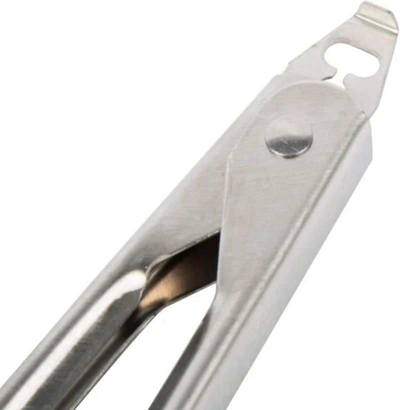Edlund 12 Inch Heavy Duty Stainless Steel Tongs with Lock - Image 3