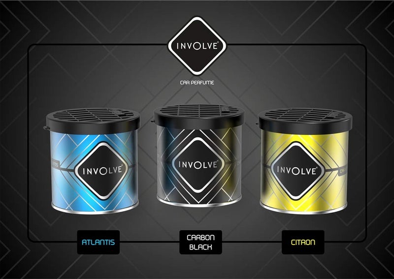 Involve your senses Involve Gel Can - Carbon Black : Premium Gel Car Perfume, Car Air Freshener with DrivFRESH - ITG01,Car Accessories interior car perfumes and fresheners - Image 5