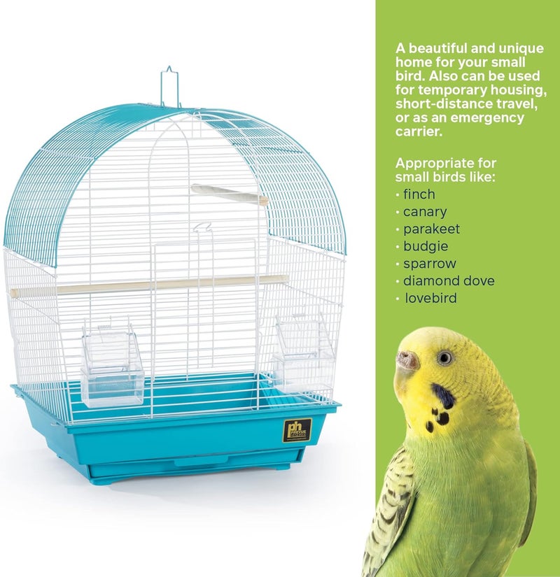 PH Prevue Hendryx قفص الطيور من Prevue Pet Products، نوع South Beach Dome Top، لون أزرق فاتح - Image 4