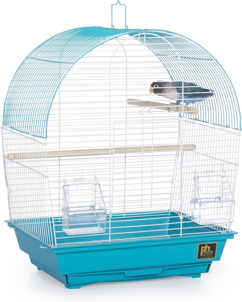 PH Prevue Hendryx قفص الطيور من Prevue Pet Products، نوع South Beach Dome Top، لون أزرق فاتح - Image 1