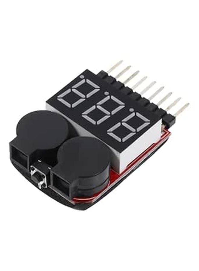 Lithium Ion Battery Tester with LED Indicator Low Voltage Alarm for 1 8s Lipo Batteries - Image 1