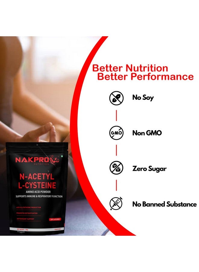 NAKPRO N-Acetyl-L-Cysteine Powder, 600mg | Support Cellular Antioxidant | Immune Health | NAC Supplement Powder (Unflavored, 100g) - Image 5