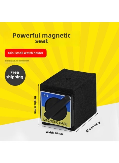 Switch Type Magnetic Seat Wire Cutting Strong Magnetic Seat Strong Magnetic Magnetic Table V Magnet Seat Triangular Table 6T12T-Color:Mini Small Watch Holder