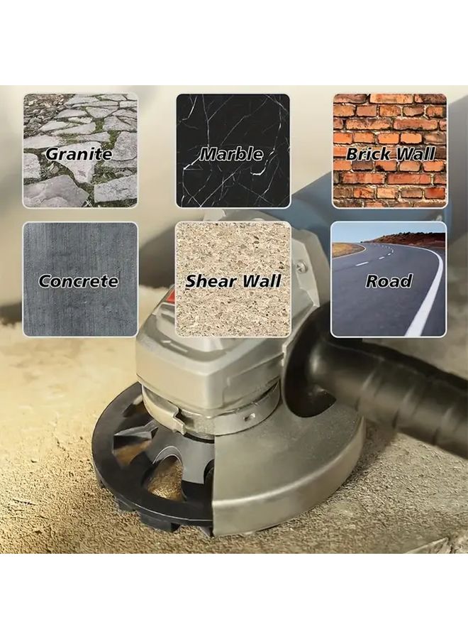 عجلة طحن ماسية ذهبية 5 بوصة، مصممة للاستخدام الثقاف في تلميع الخرسانة والحجر والرخام والجرانيت والإسمنت - Image 3