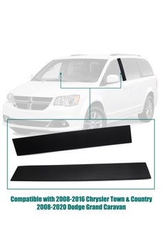 Excefore Car B Pillar Front Door Applique, B Pillar Trim Door Molding, for Front Passenger & Driver Side Windshield Outer Replacement, for Dodge Grand Caravan 2008-2020, Chrysler Town & Country 2008-2016  - Image 2