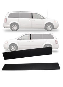 Excefore Car B Pillar Front Door Applique, B Pillar Trim Door Molding, for Front Passenger & Driver Side Windshield Outer Replacement, for Dodge Grand Caravan 2008-2020, Chrysler Town & Country 2008-2016  - Image 1