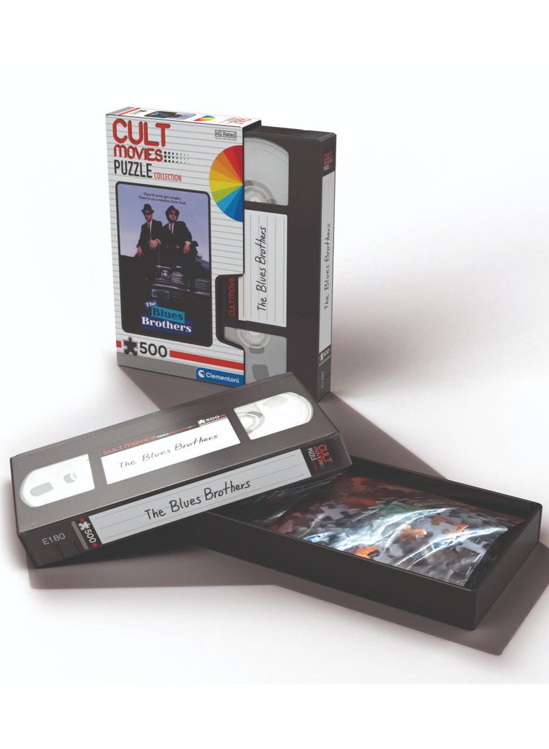 Clementoni Puzzle The Blues Brothers-Cult Movie 500 Pieces | Jigsaw Puzzle | Puzzle for Adults | Challenging Puzzle | Perfect for Stress Reliever and Puzzle Lovers | Made in Italy - Image 4