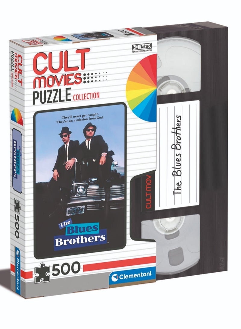 Clementoni Puzzle The Blues Brothers-Cult Movie 500 Pieces | Jigsaw Puzzle | Puzzle for Adults | Challenging Puzzle | Perfect for Stress Reliever and Puzzle Lovers | Made in Italy - Image 5