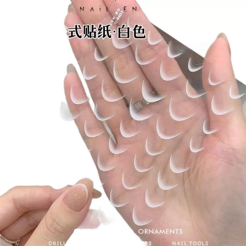 Gradient French Tip Nail Stickers - Image 5