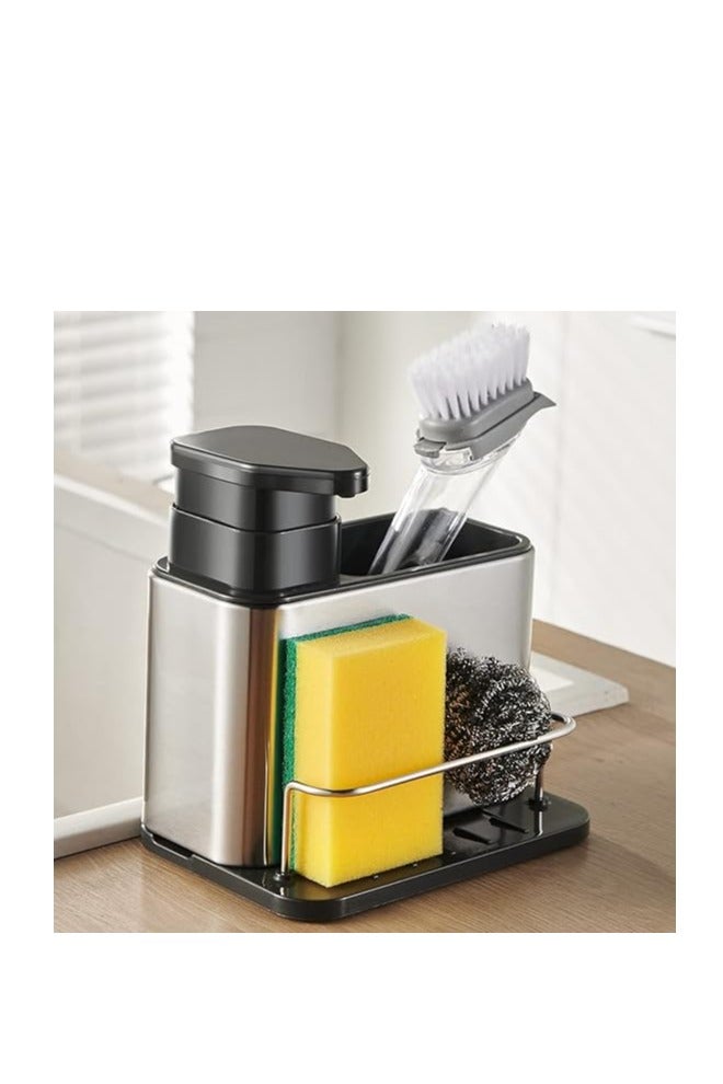 Dish Soap Pump Dispenser, Stainless Stee - Image 1