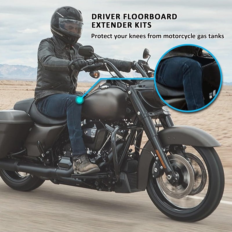 Wsays Driver Floorboard Extension Spacers for Harley - Image 3