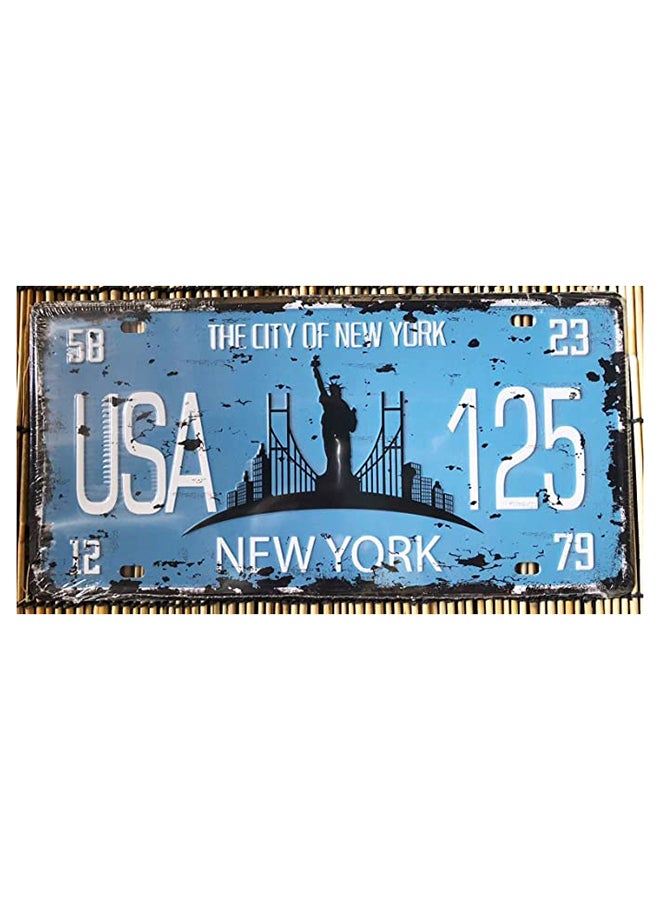 HOME TASTE Hometaste Metal Wall Plate Tin Sign Metal Poster Plate Painted Modern Design Car Plate Tin Metal Wall Art Signs, Cafe Thick Tinplate Modern Design Painted Car Plate (Style_21)