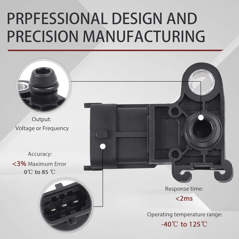 OTUAYAUTO 55573248 Map Manifold Absolute Pressure Sensor for Chevy and GMC Vehicles - Image 2