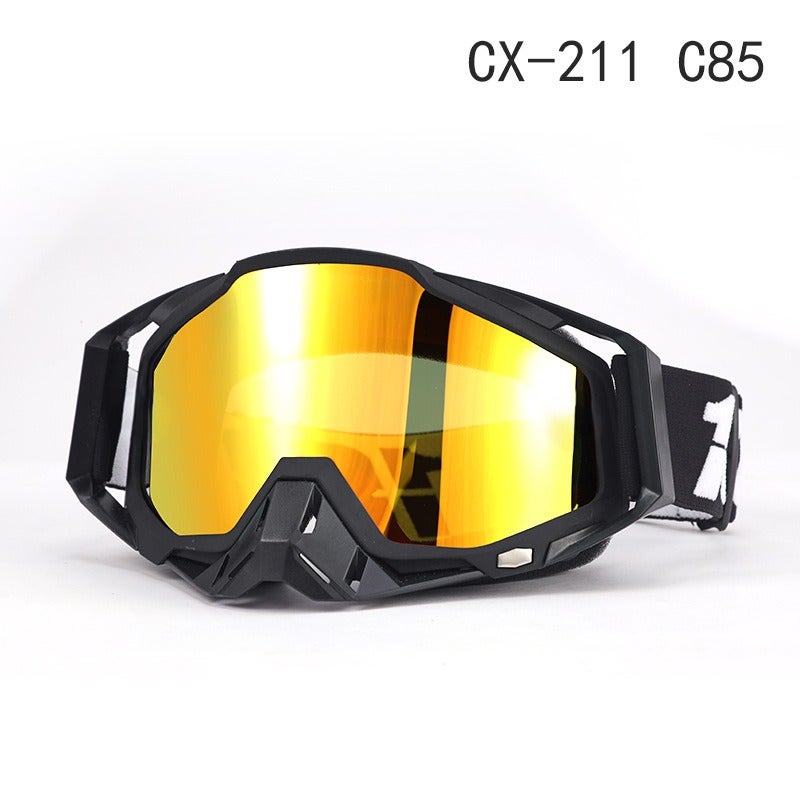 1nn u/n Off-Road Motorcycle Goggles | Windproof Ski and Riding Eyewear, Full-Frame PC Lens, Interchangeable Lenses, Unisex - Image 1