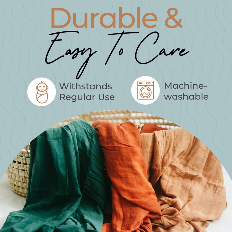 Fern & Avery Organic Receiving Blankets for Boys & Girls - Lightweight Breathable Organic Cotton - Gender Neutral Swaddle Blankets -Forest Theme - Image 4