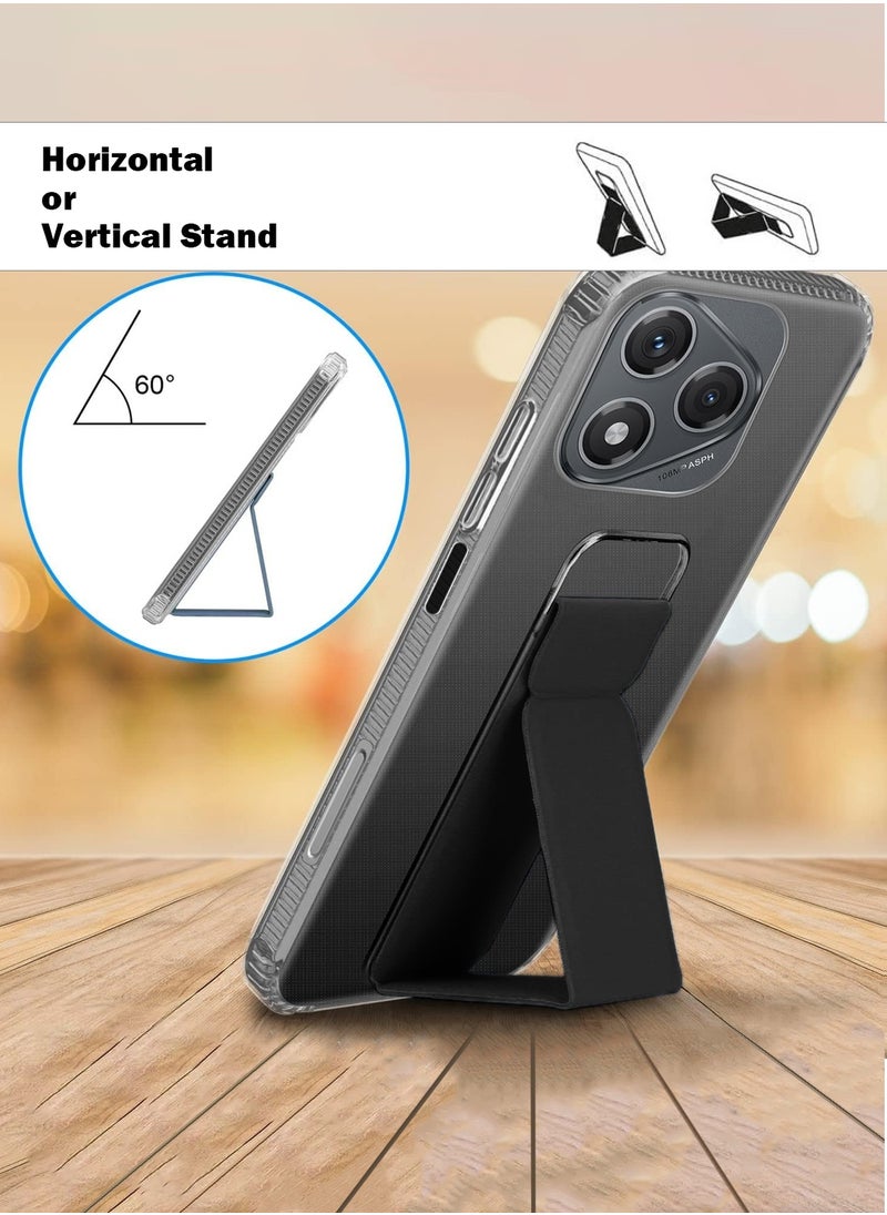 Wtech Honor 400 Lite 5G 2025 TPU Hand Grip Air Pillow Case Cover - Clear/Black  - Image 2