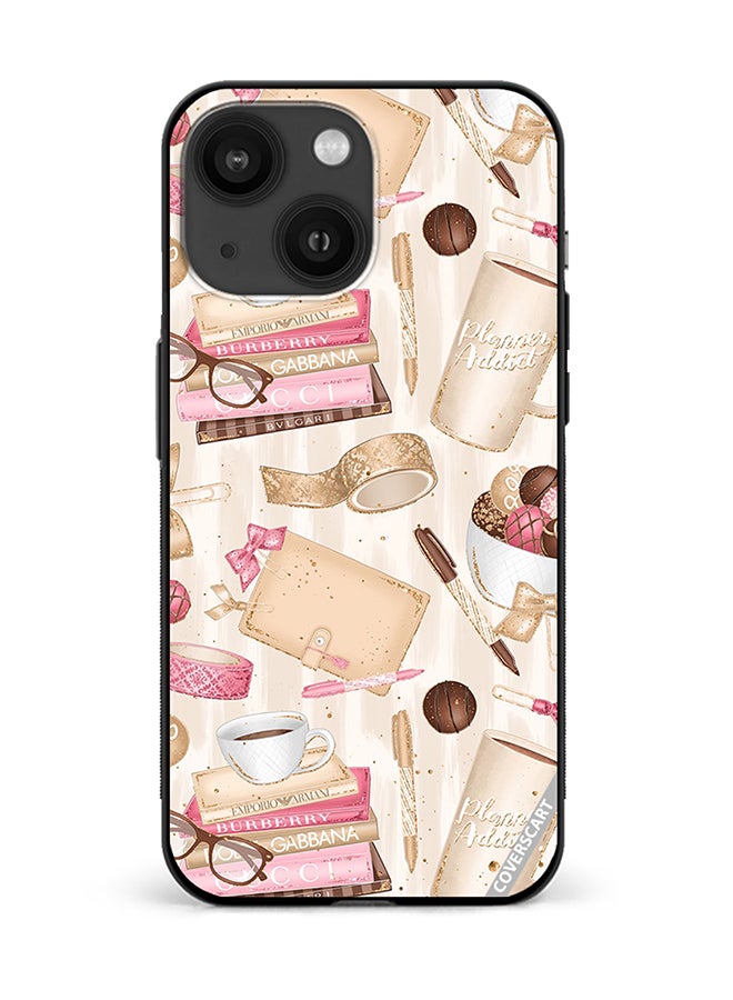 COVERSCART Protective Case Cover For Apple iPhone 13 Girls Hobbies Tags Design Multicolour